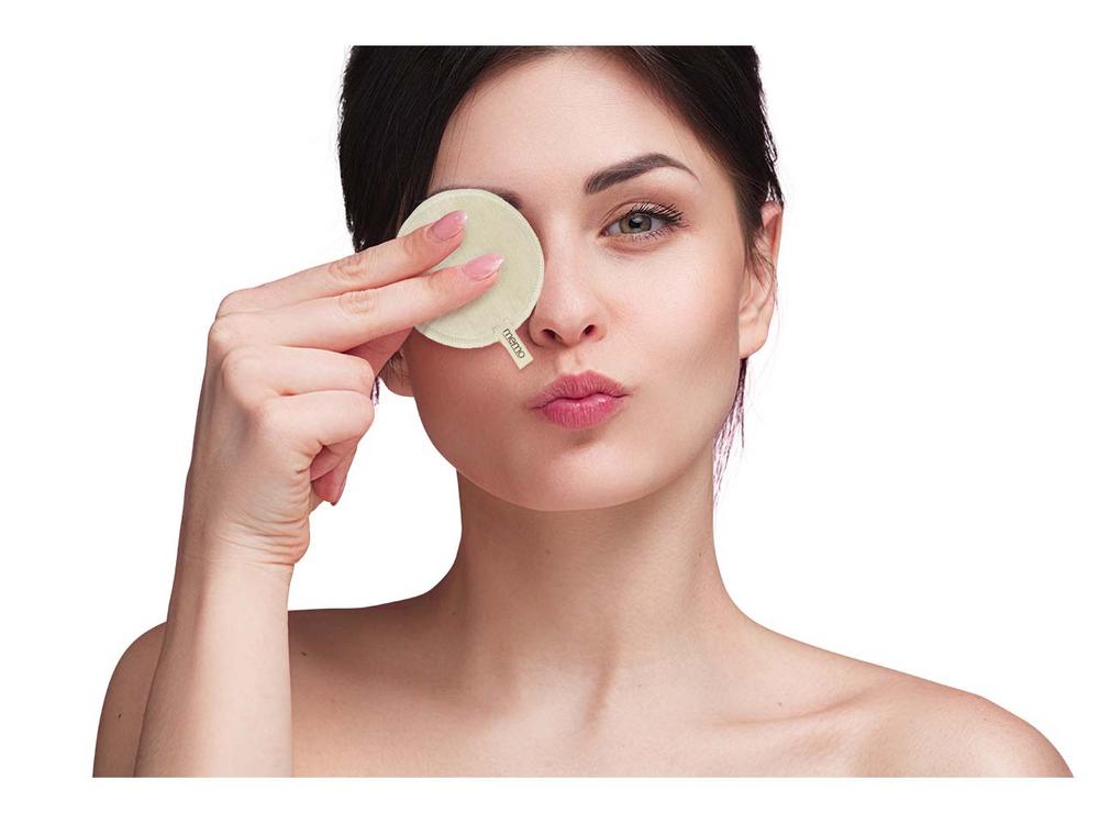 Kosmetik Pads Duo aus Bio-Baumwolle 1 Stk