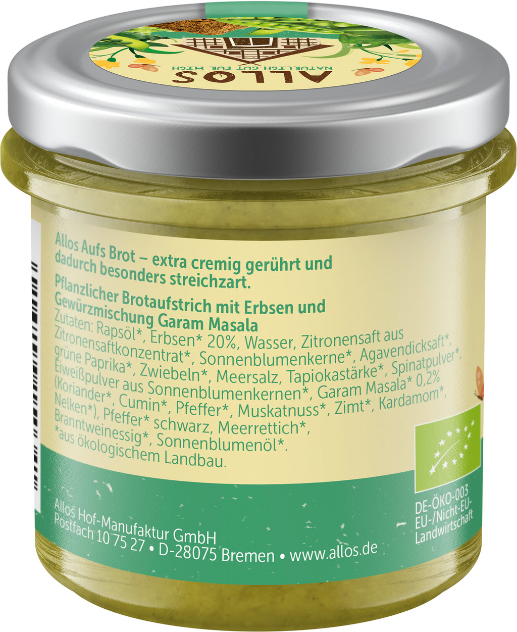 aufs Brot Erbse & Masala 140 g