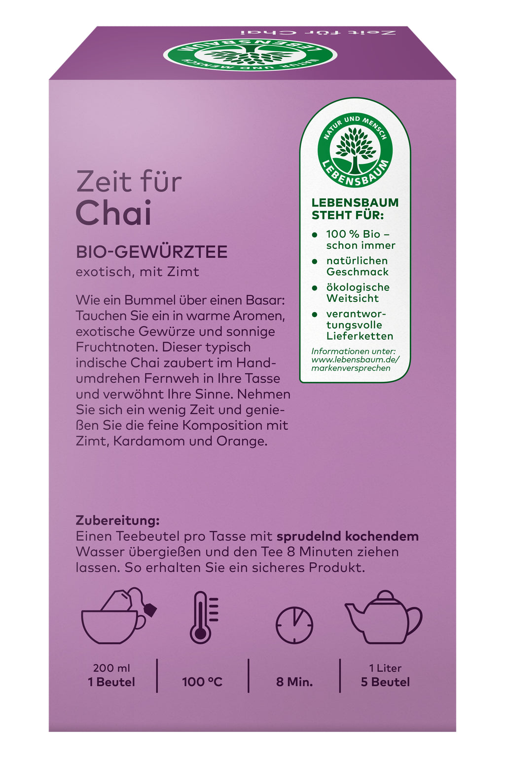 Zeit für Chai Gewürztee 40 g