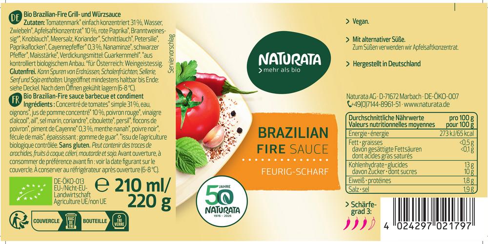 Brazilian Fire Sauce 210 ml