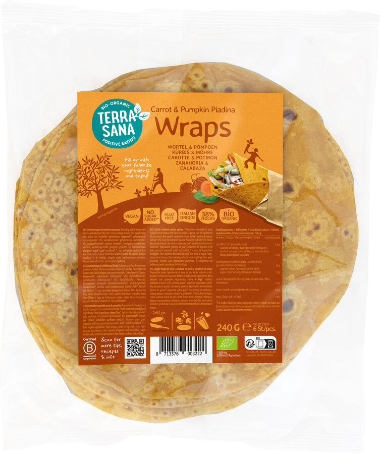 Gemüsewraps mit Möhre und Kürbis 240 g