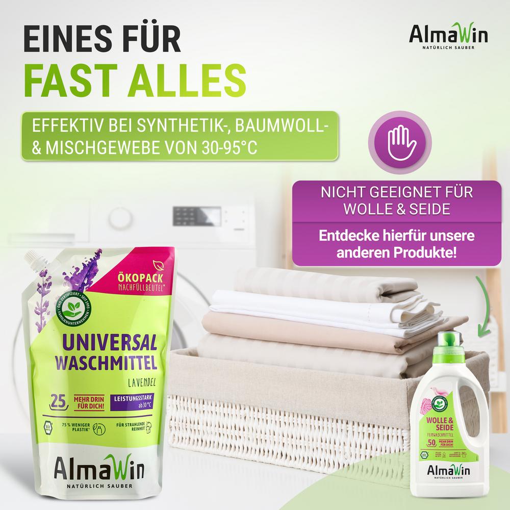 Waschmittel flüssig Öko-Standbodenbeutel 1,5 l