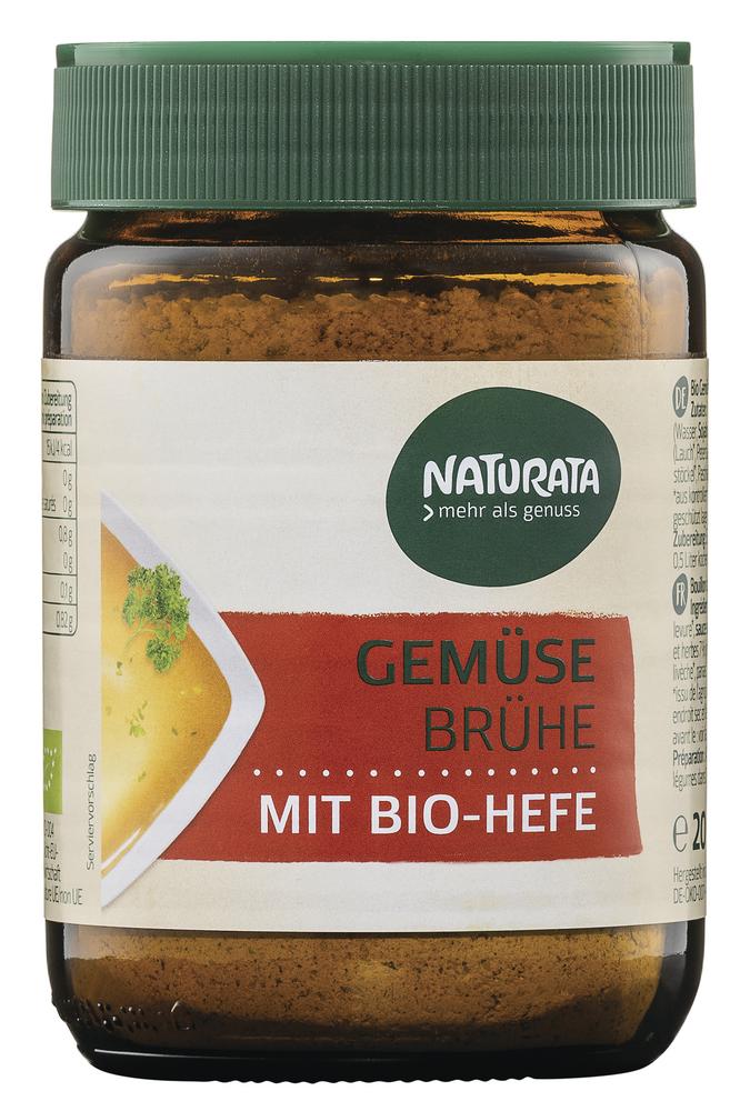 Gemüsebrühe mit Bio-Hefe Glas 200 g