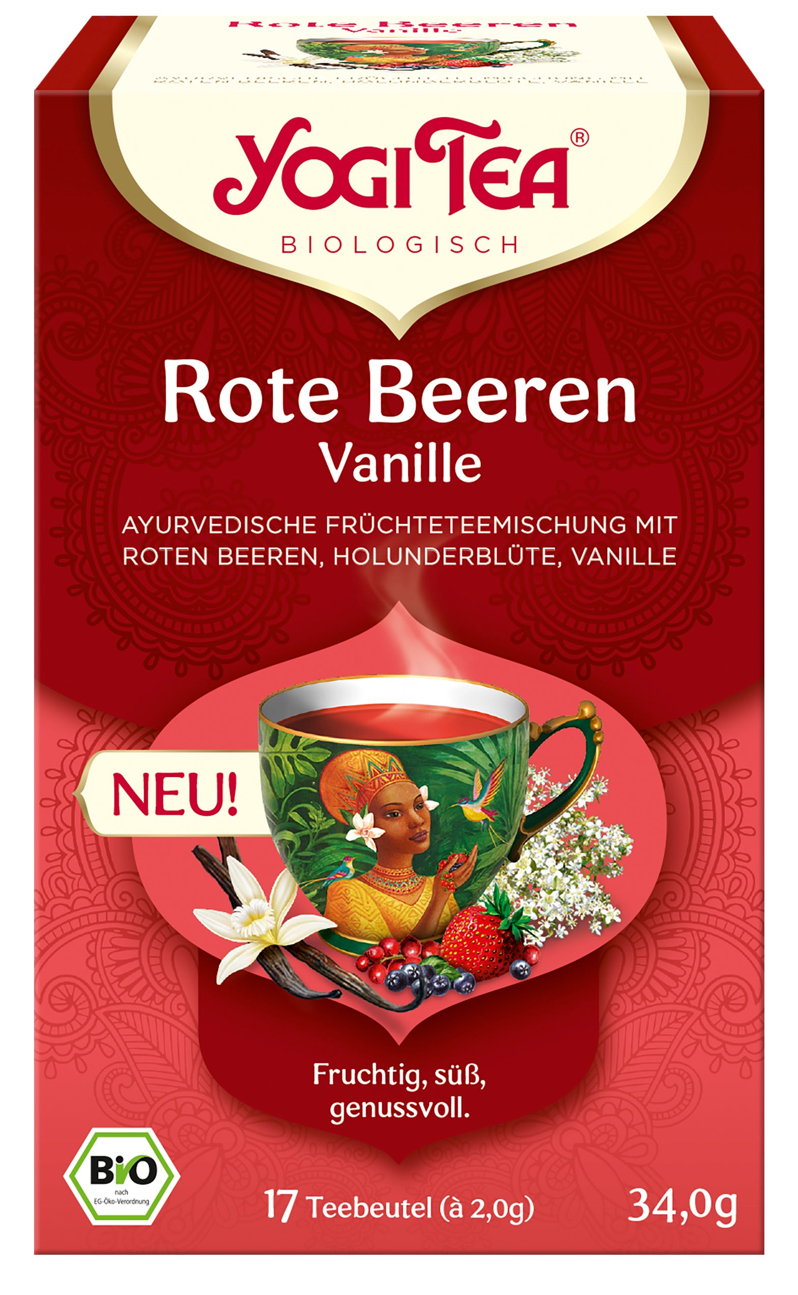 Rote Beeren Vanille Tee 17 Stk