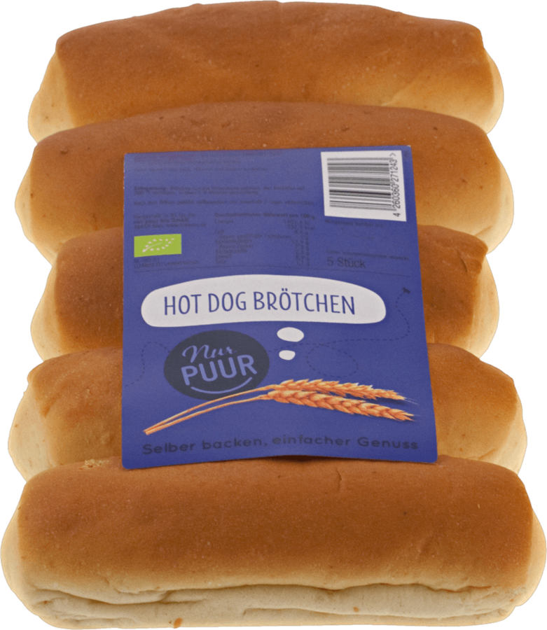 Hot Dog Brötchen 5 Stück 300 g