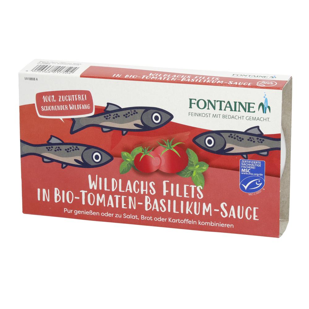 Wildlachsfilet in Bio-Tomaten-Basilikum-Creme 200 g