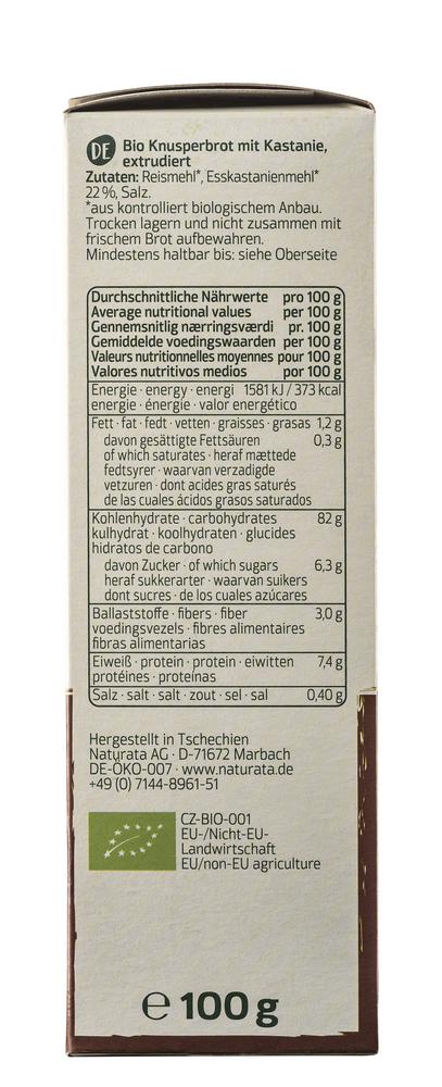 Knusperbrot Kastanie 100 g