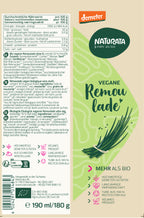 Vegane Remoulade demeter Tube 190 ml