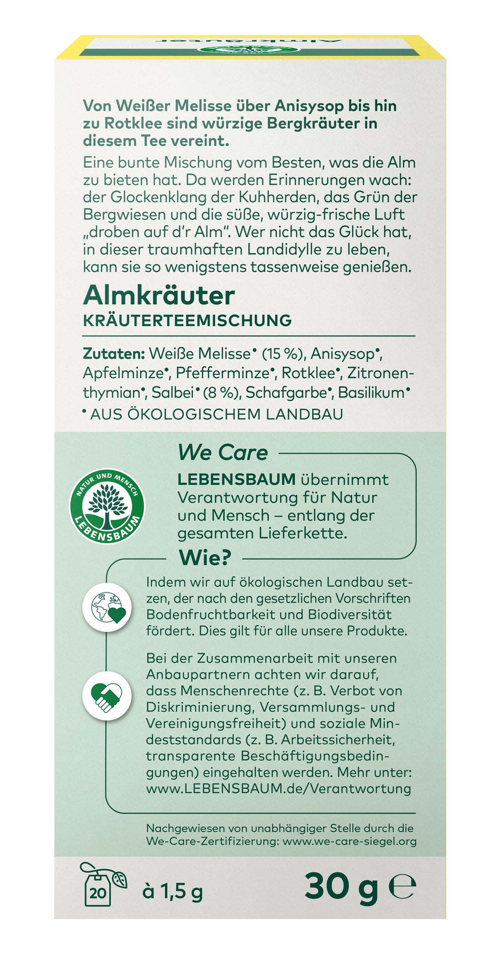 Almkräuter Kräutertee 30 g