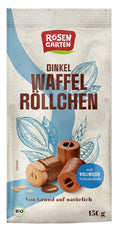 Dinkel-Waffelröllchen mit Vollmilch-Schokolade 150 g