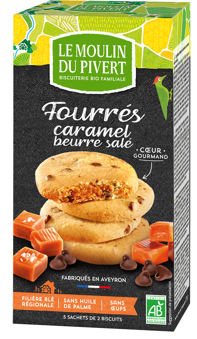 Cookies Fourrés Karamel 175 g