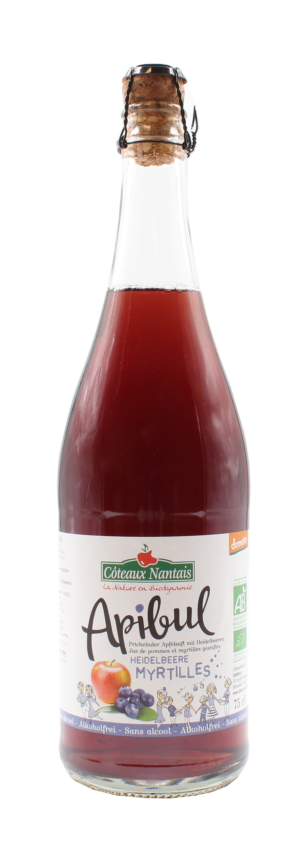 Apibul Apfel-Heidelbeere demeter 750 ml