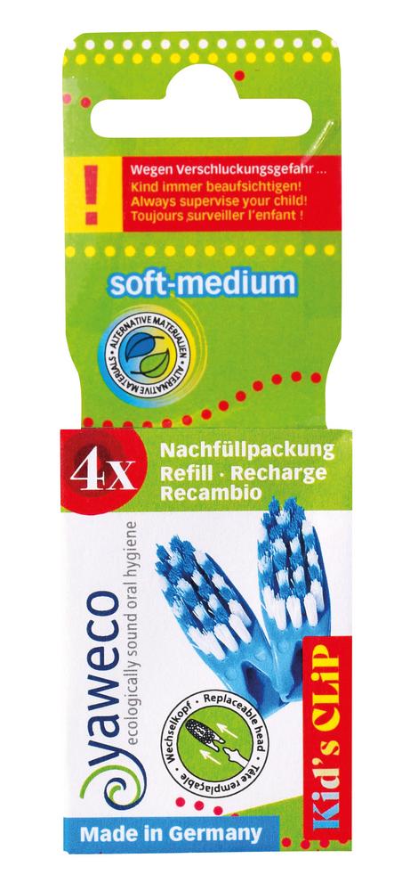 Kid'sZahnbürsten-Köpfe Nachfüllpack 4 Stk