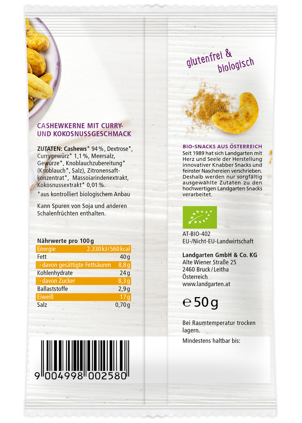 Cashews Kokos-Curry 50 g
