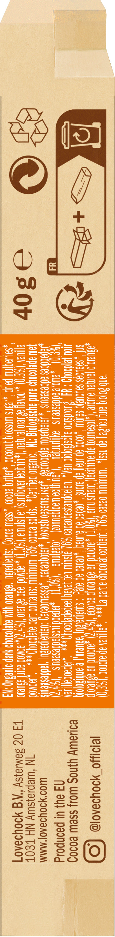 Lovechock Happy Orange 79% Kakao 40 g