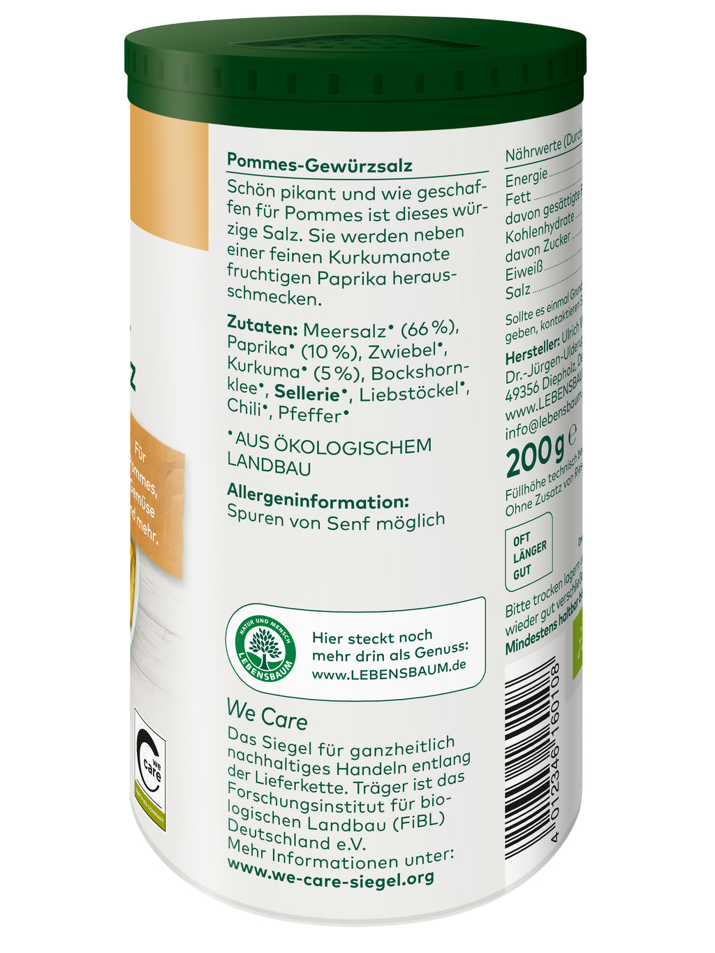 Pommes-Gewürzsalz 200 g