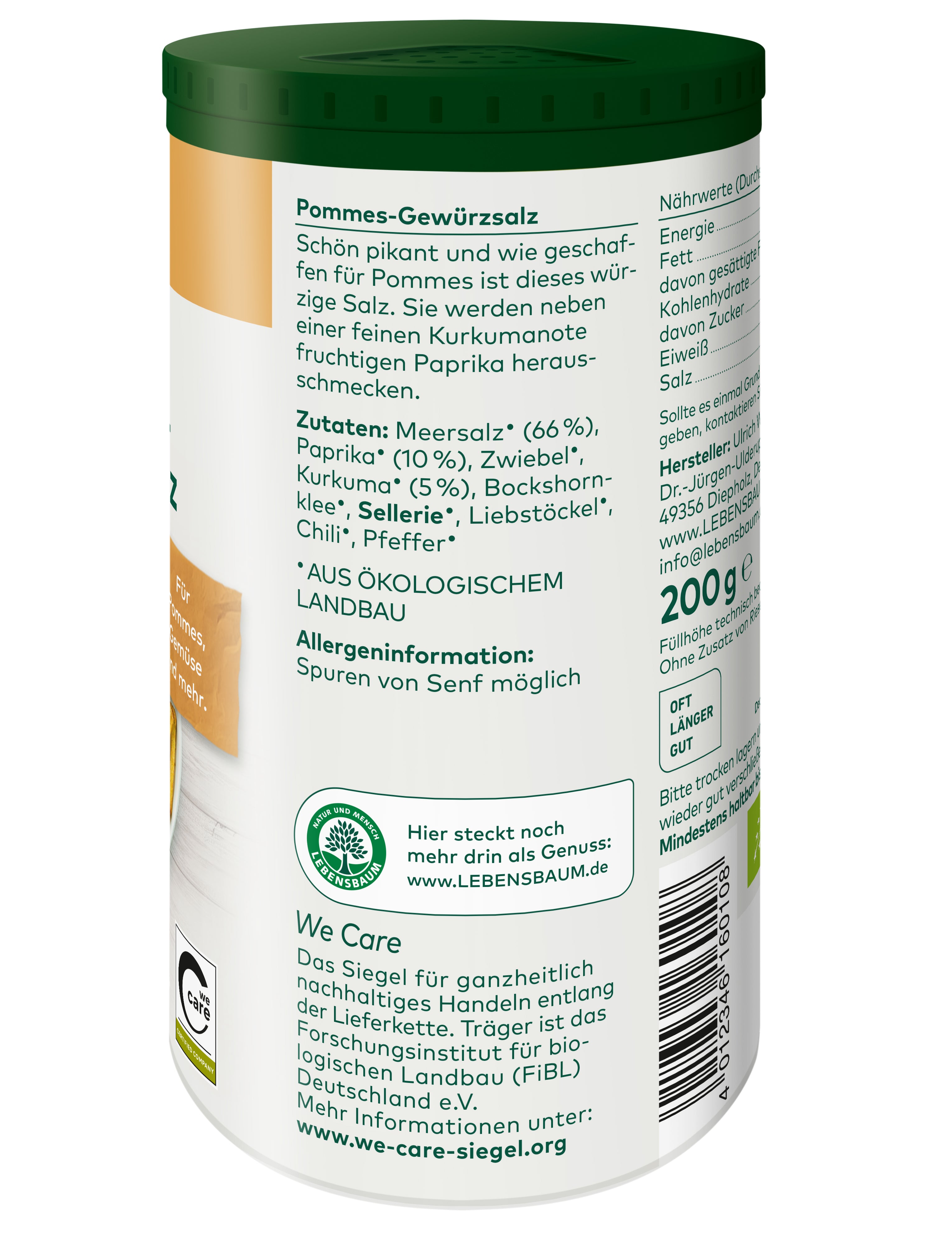 Pommes-Gewürzsalz 200 g