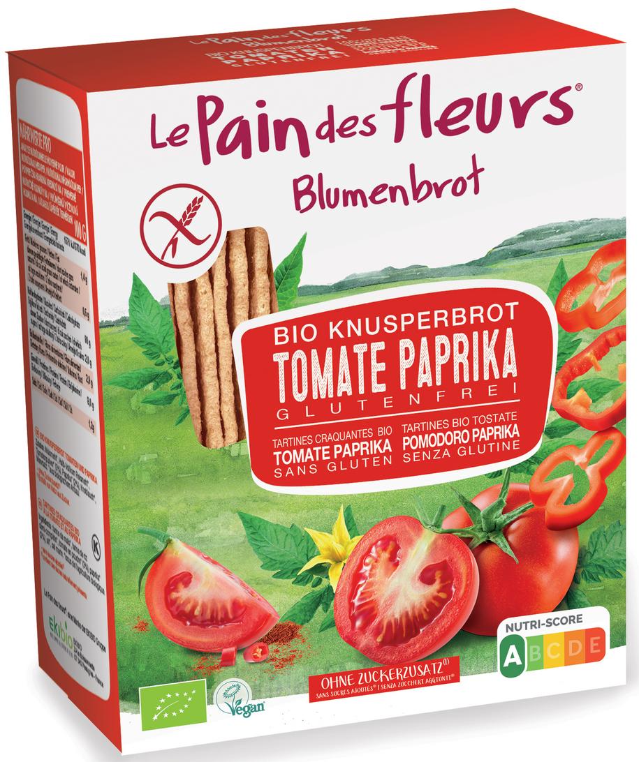Blumenbrot Tomate und Paprika 150 g