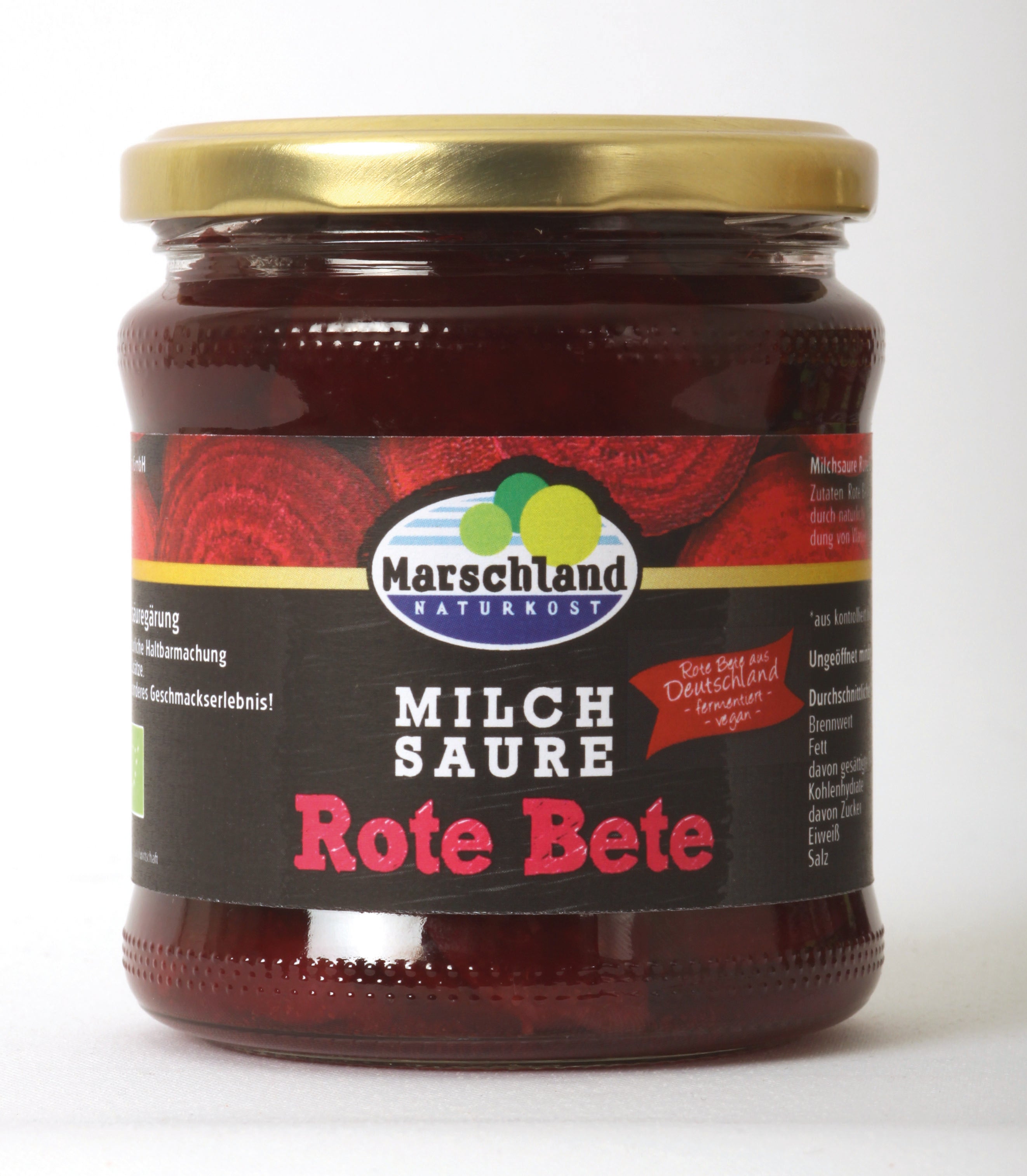 Rote Bete Streifen milchsauer fermentiert 370 ml