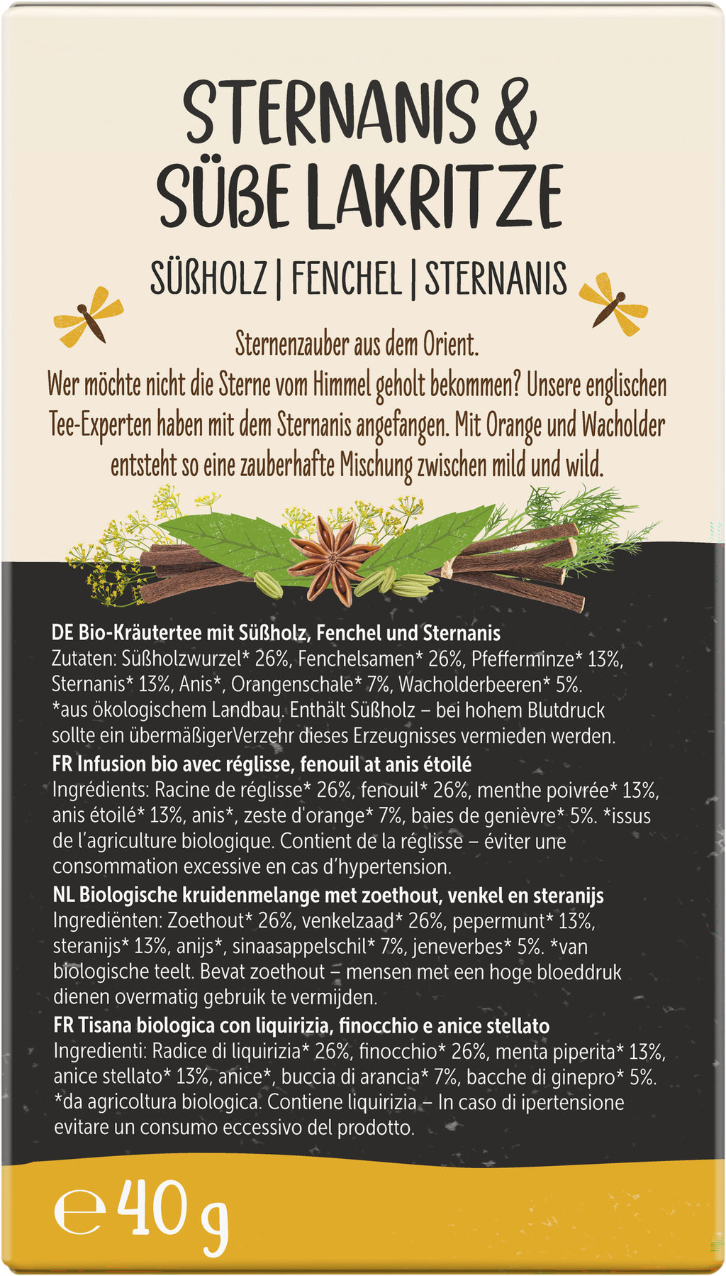 Sternanis & süße Lakritze Gewürztee 40 g