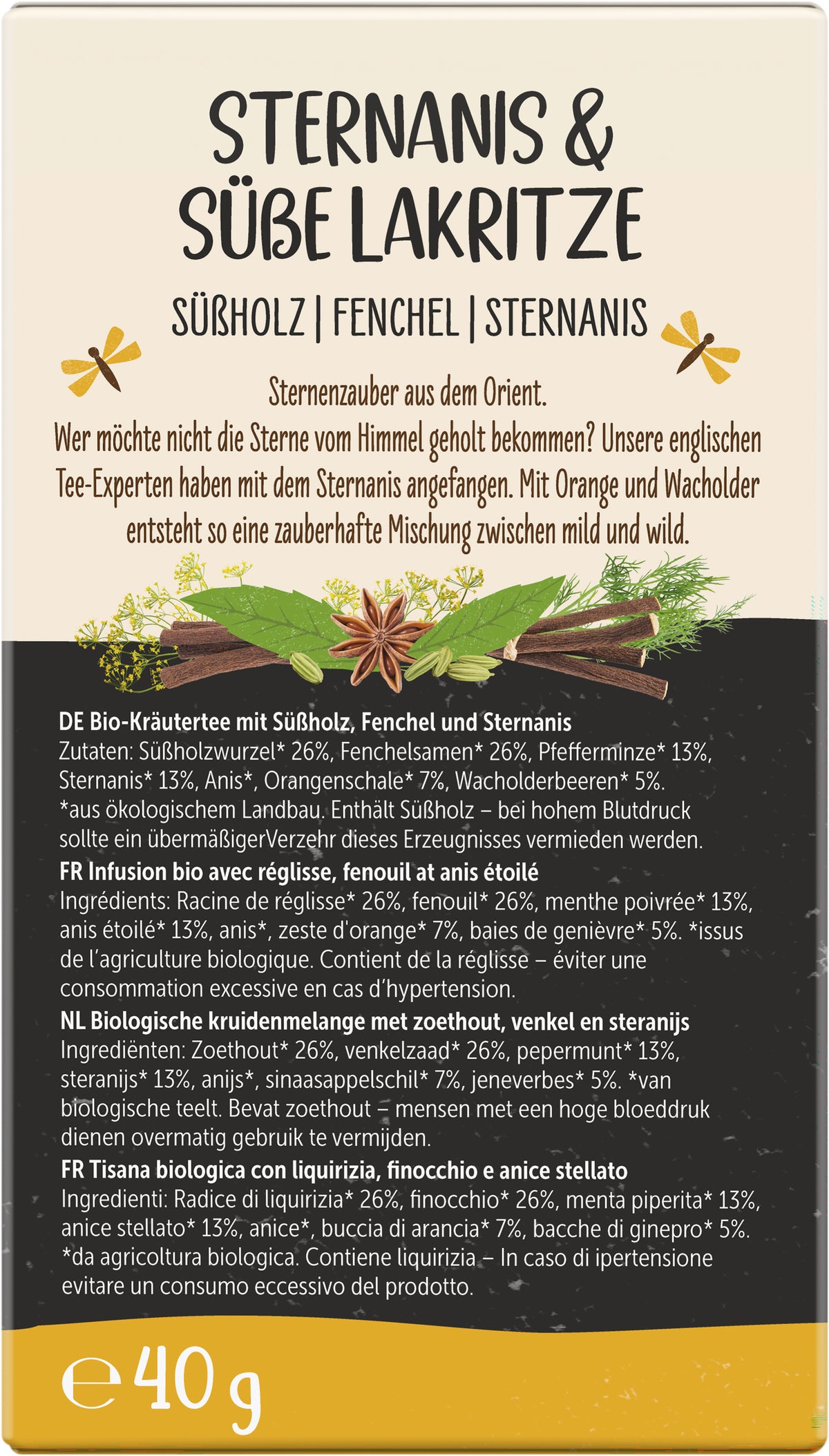 Sternanis & süße Lakritze Gewürztee 40 g