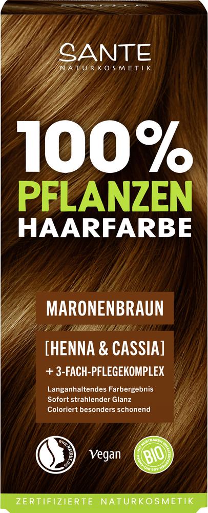 Pflanzenhaarfarbe Pflegekomplex Maronenbraun 08 100 g