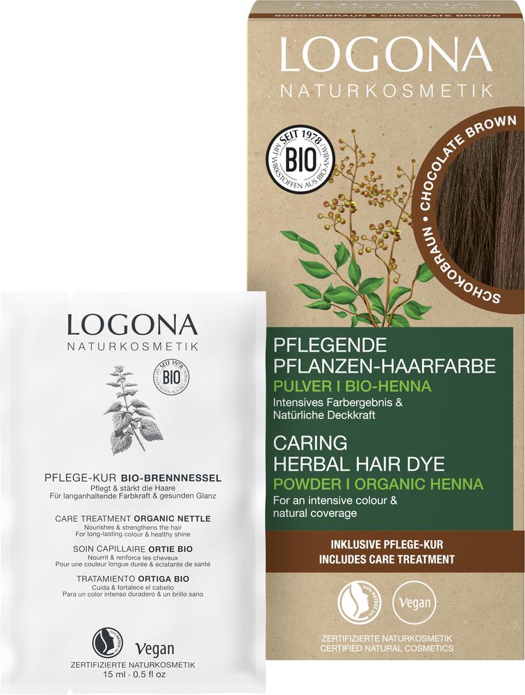 Pflegende Pflanzen-Haarfarbe Pulver 09 Schokobraun 100 g