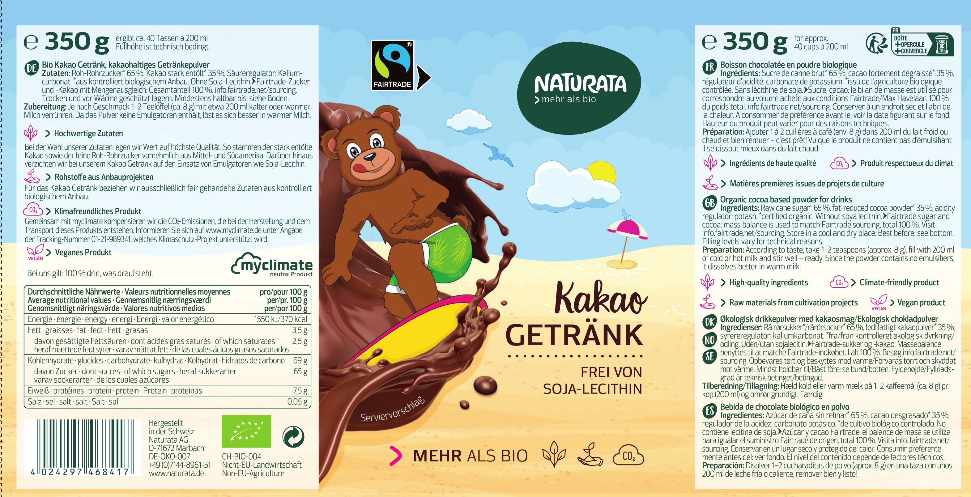 Kakao Getränk  Instant 350 g