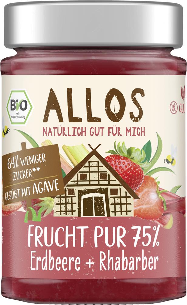 Frucht Pur 75% Erdbeere + Rhabarber 200 g