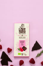 Raspberry Rosemary 69% Kakao - sweetened with date 70 g