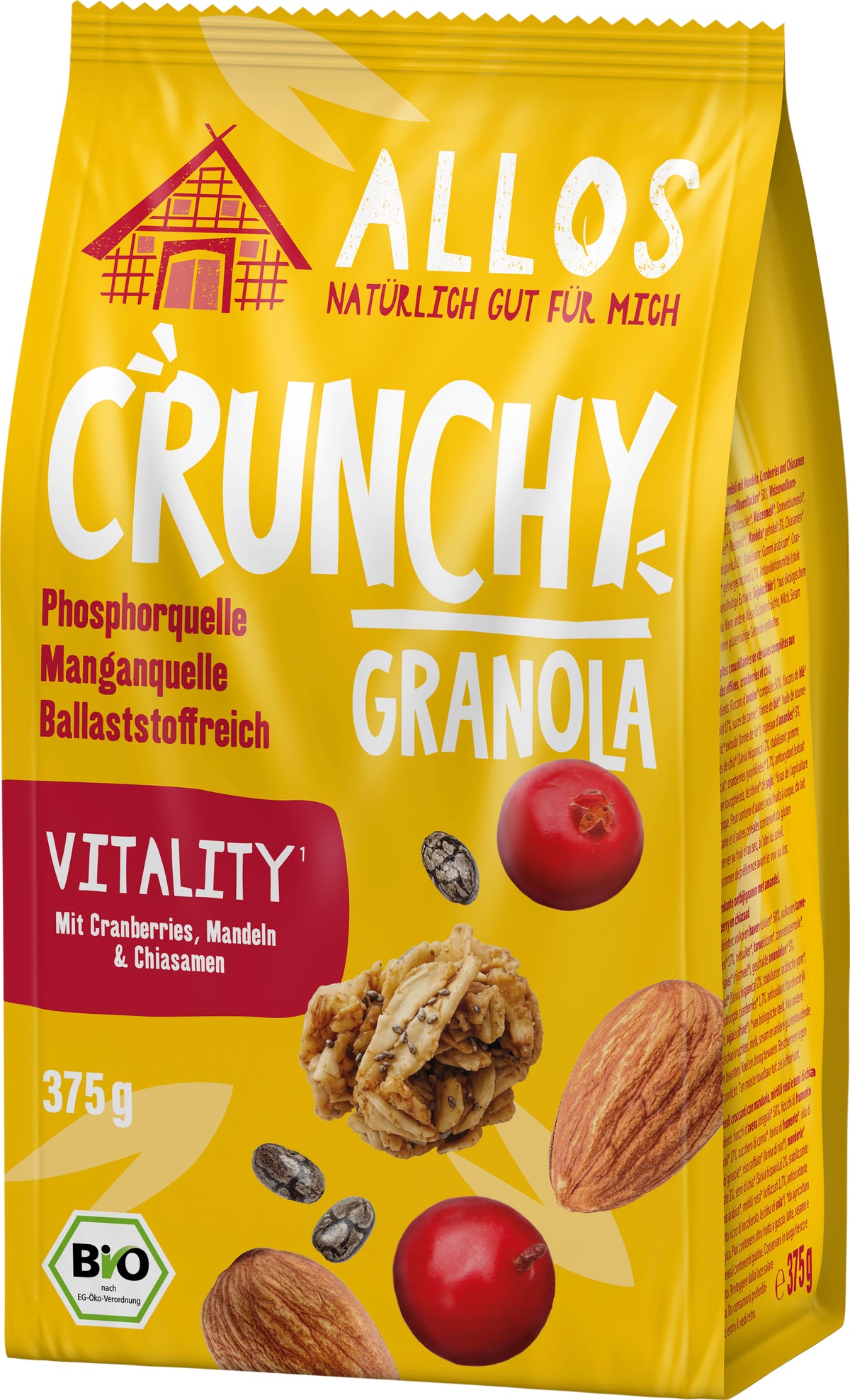 Crunchy Granola Vitality 375 g