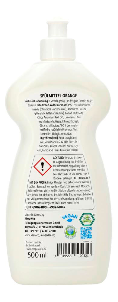Spülmittel orange 500 ml