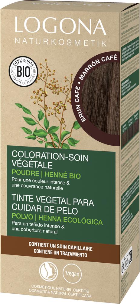 Pflegende Pflanzen-Haarfarbe Pulver 10 Kaffeebraun 100 g