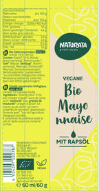 Vegane Mayo mit Rapsöl  Tube 60 ml