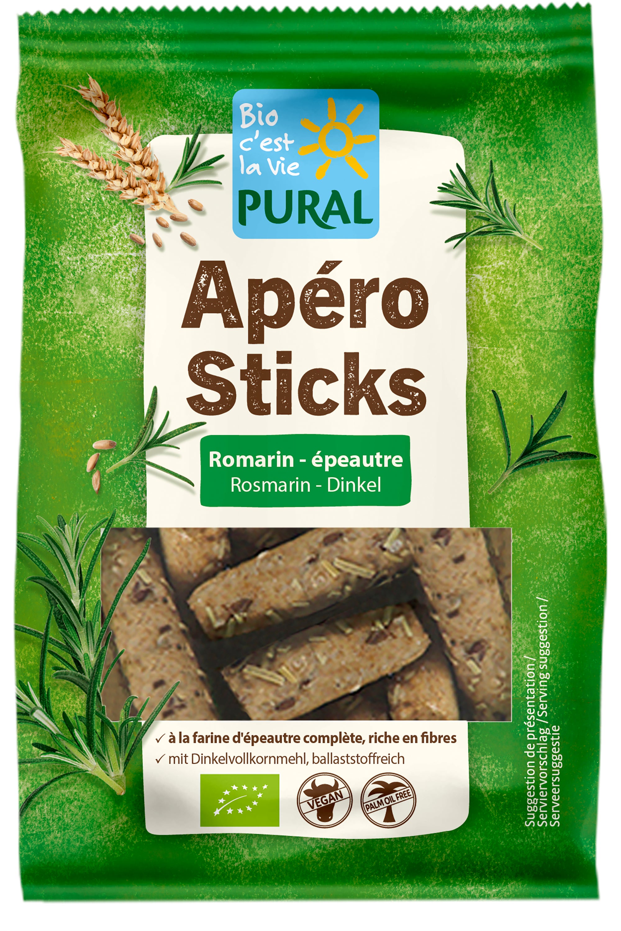 Apéro Sticks Rosmarin-Dinkel 100 g