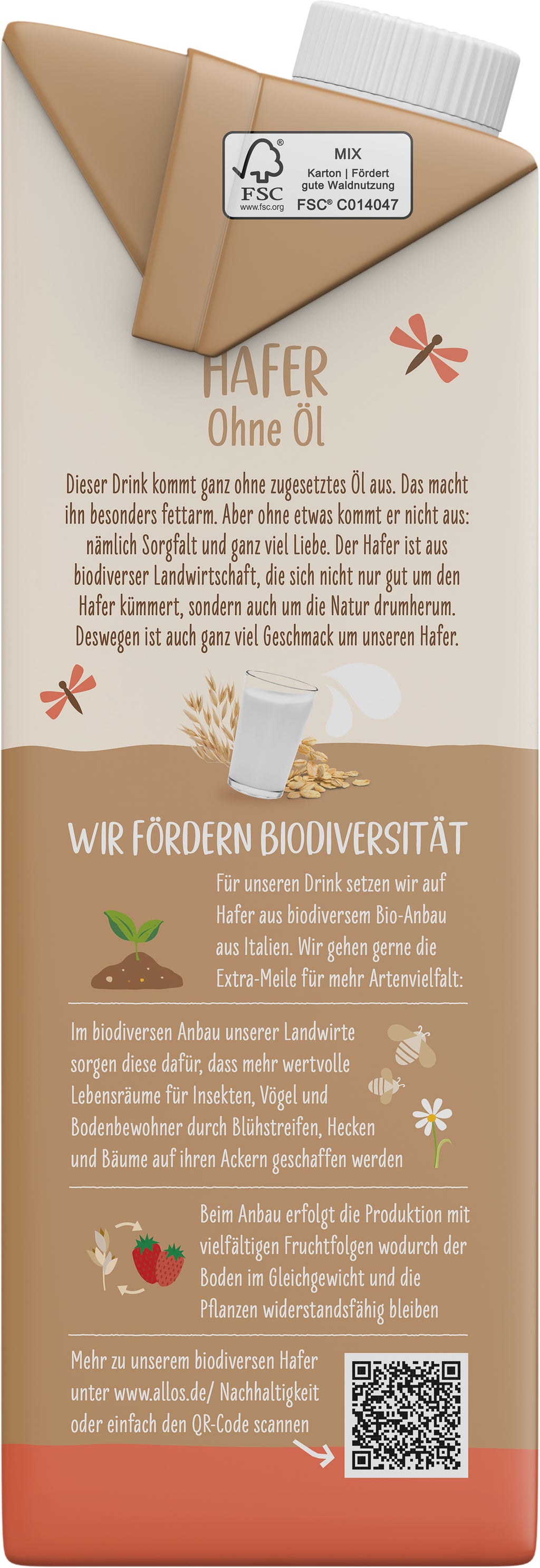 Hafer Drink Fettarm 1 l