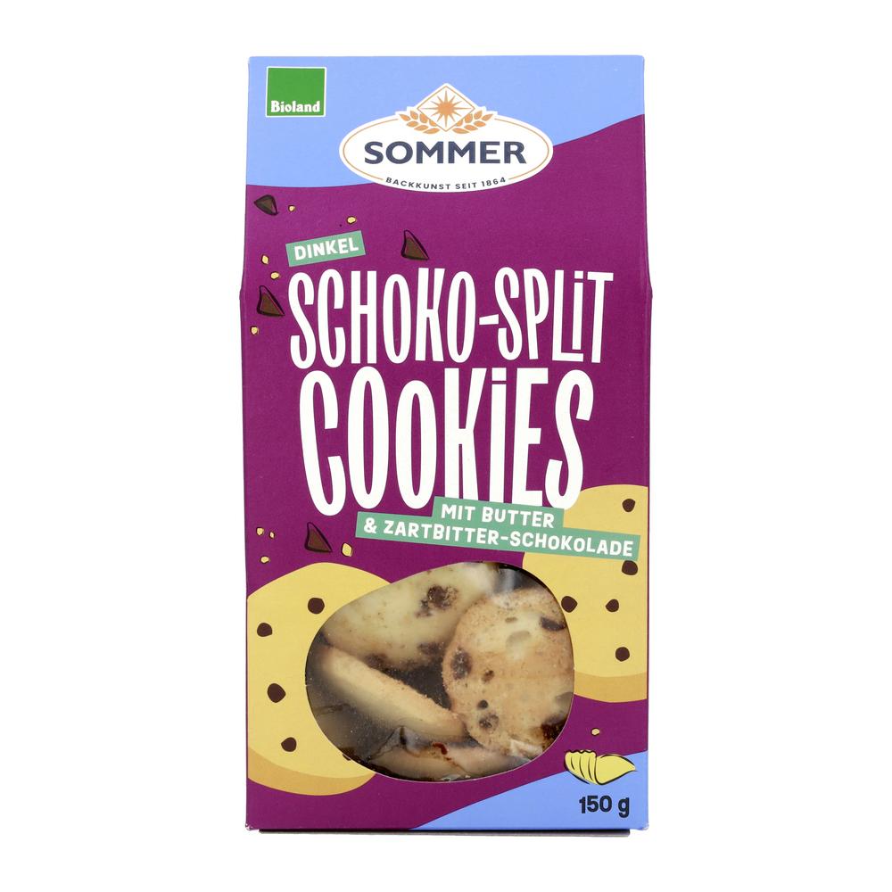 Schoko Split Dinkel Cookies mit Butter & ZB-Schoko 150 g