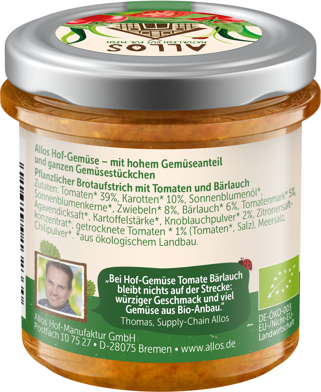 Hofgemüse Thomas Tomate Bärlauch 135 g