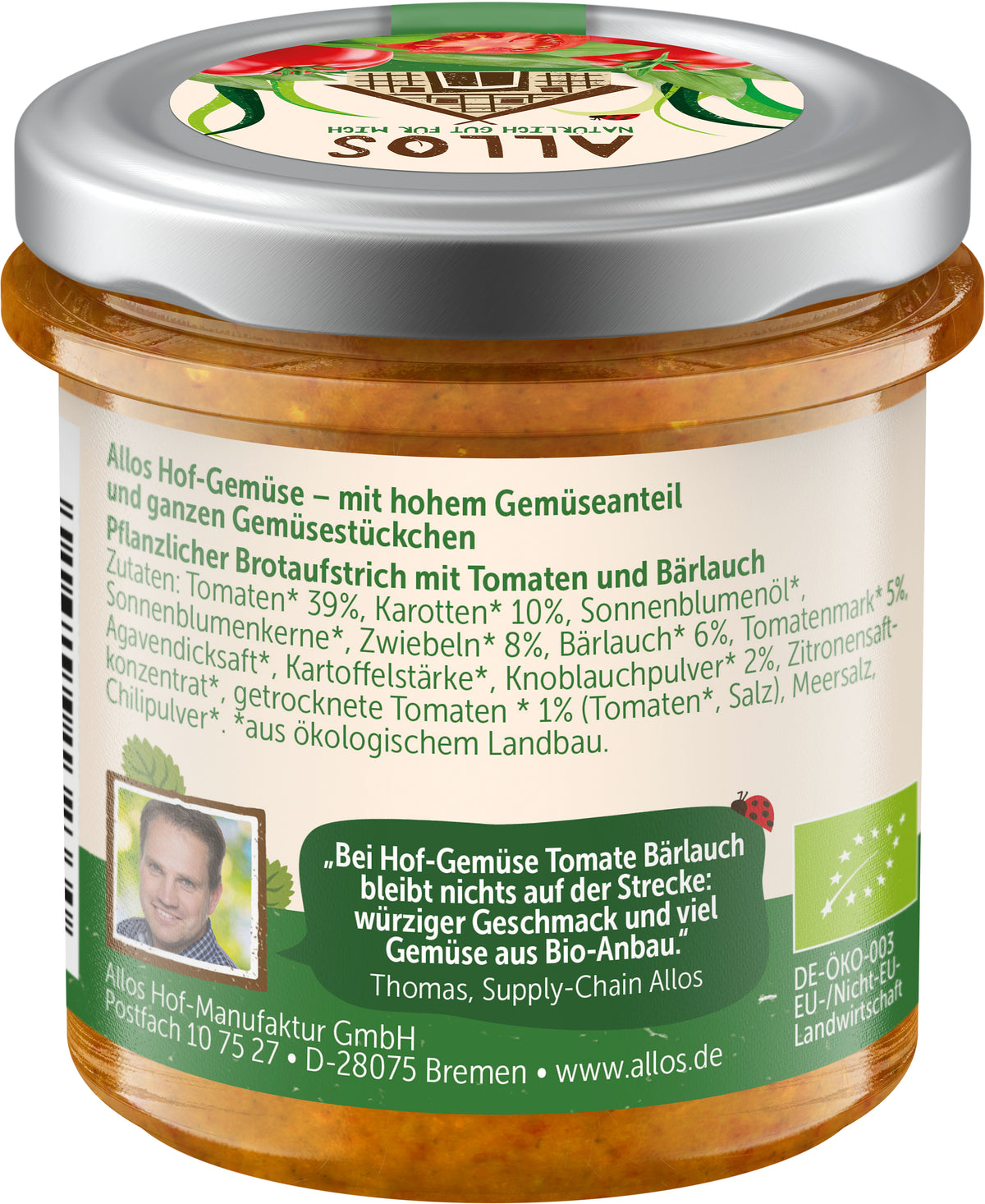 Hofgemüse Thomas Tomate Bärlauch 135 g