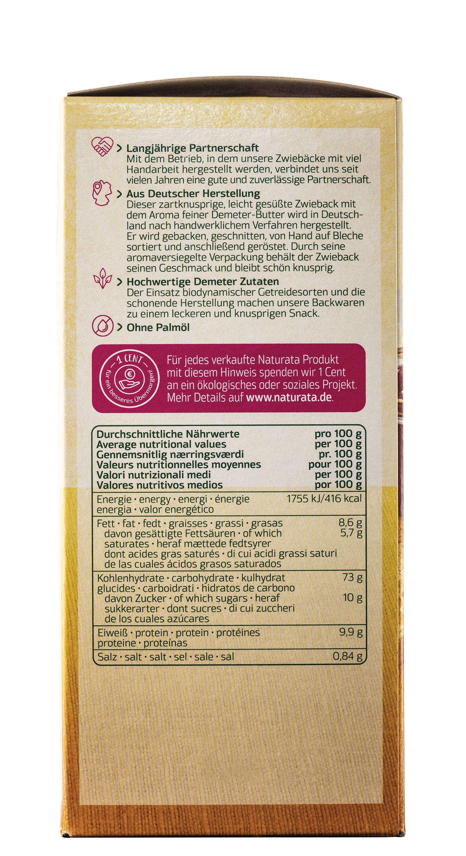 Butter-Zwieback demeter 150 g