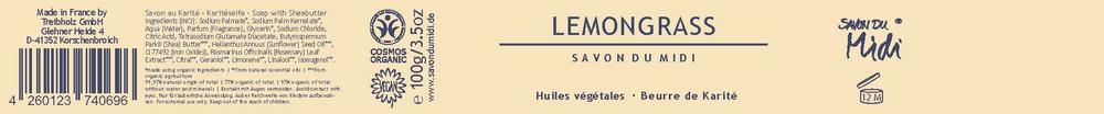 Seife mit Karité-Butter Lemongrass 100 g