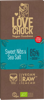 Sweet nibs & Sea salt 85% Kakao 70 g