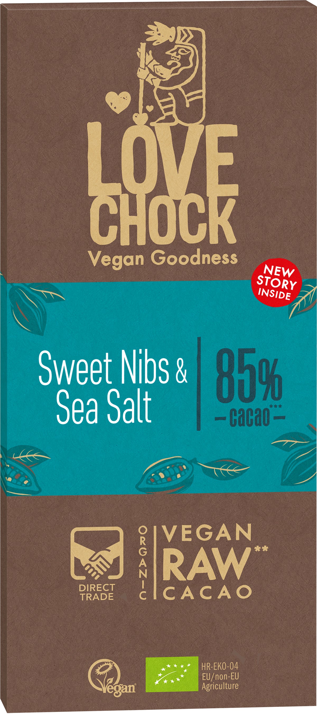 Sweet nibs & Sea salt 85% Kakao 70 g