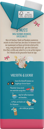 3 Nuss Macadamia Mandel Haselnuss Drink 1 l