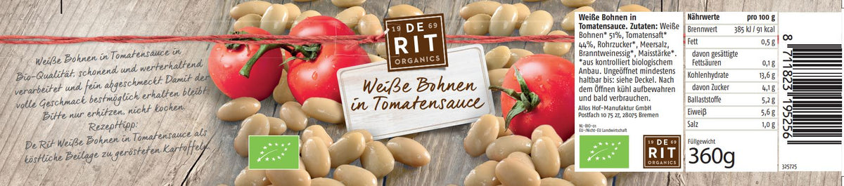 Weiße Bohnen in Tomatensoße 360 g