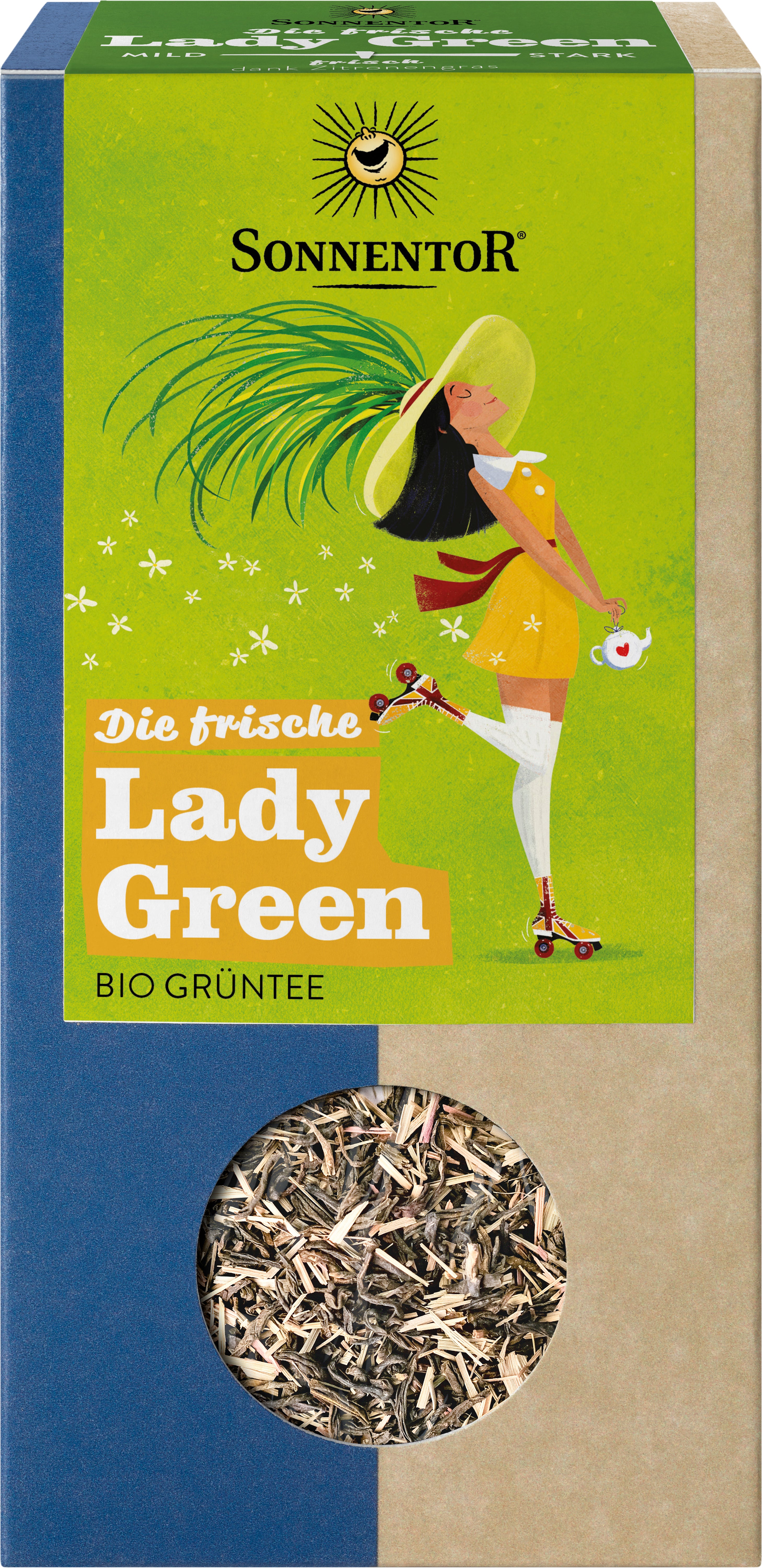 Die frische Lady Green Grüntee lose 90 g