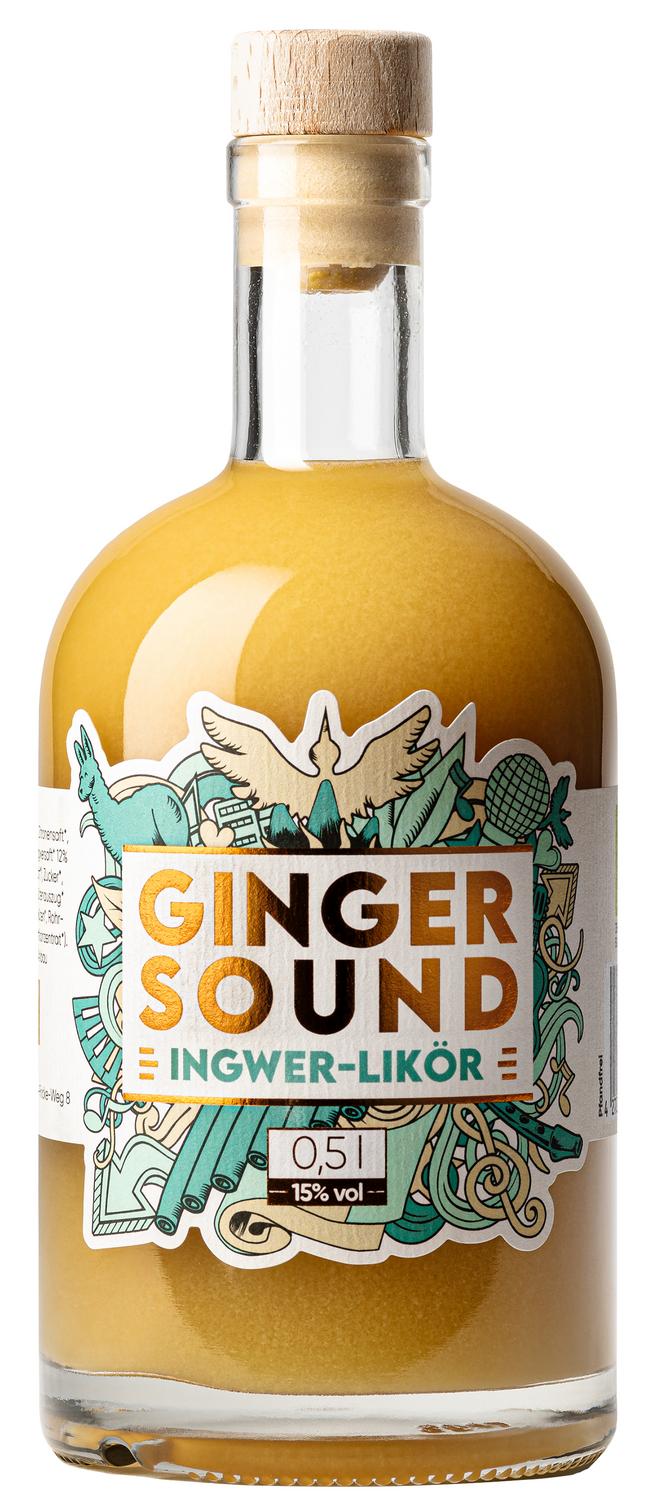 Ginger Sound Ingwer-Likör 15% vol. 500 ml