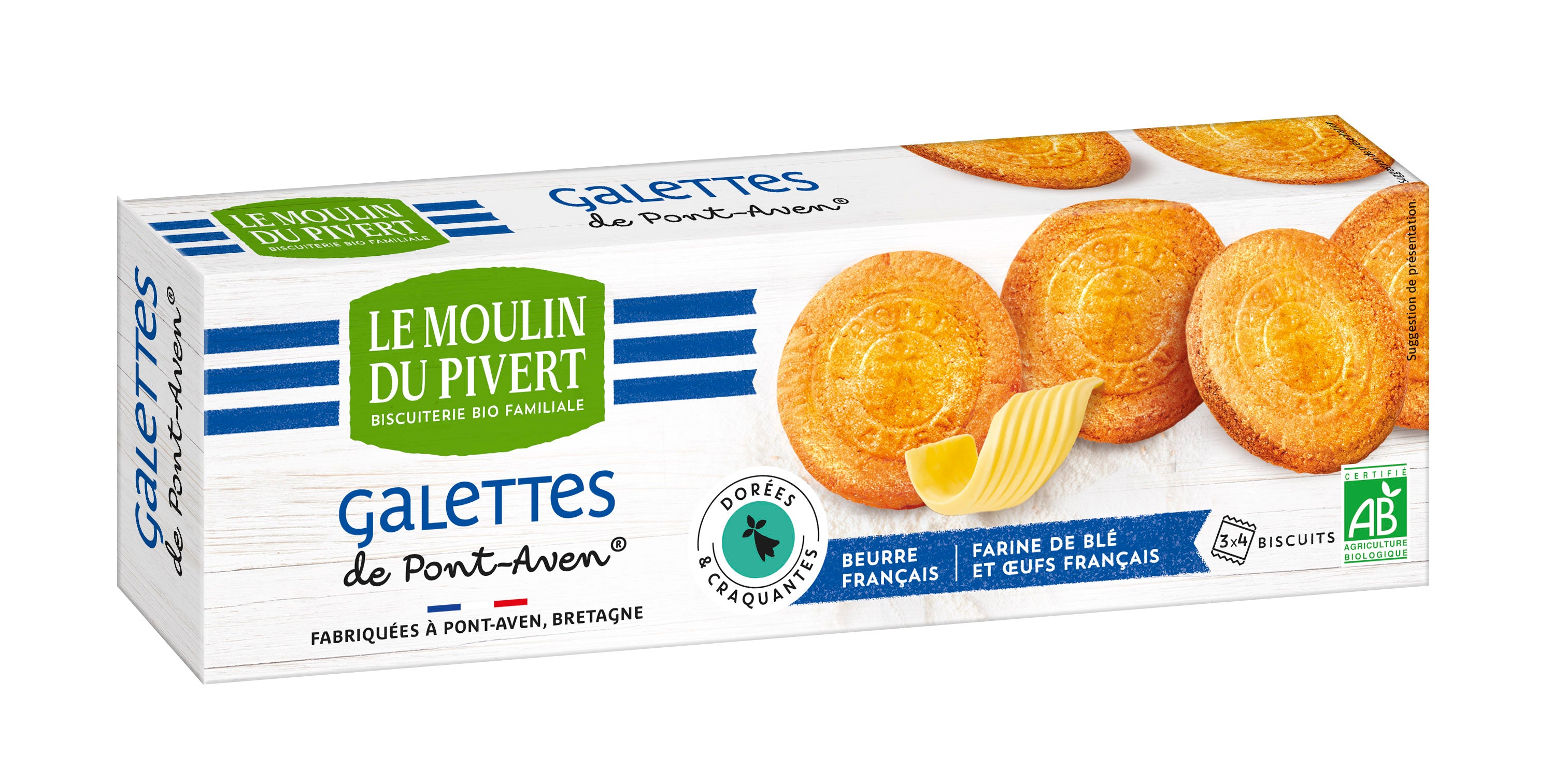 Galettes du Pont-Aven Butterkekse aus der Bretagne 100 g