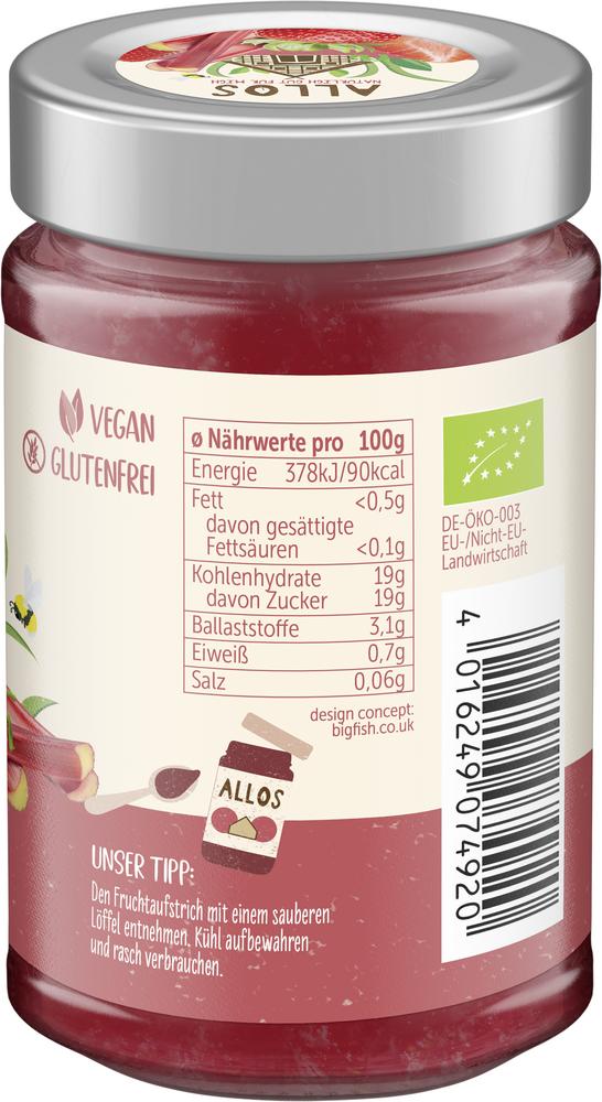 Frucht Pur 75% Erdbeere + Rhabarber 200 g