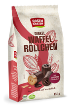 Dinkel-Waffelröllchen Zartbitterschokolade 150 g